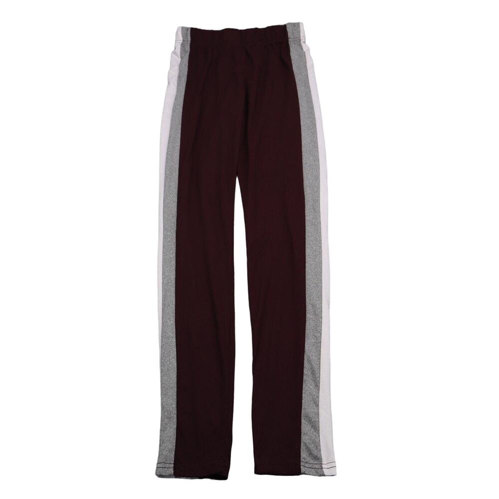 Rue 21 Pants Womens M Maroon High Rise Elastic Waist Track Activewear
